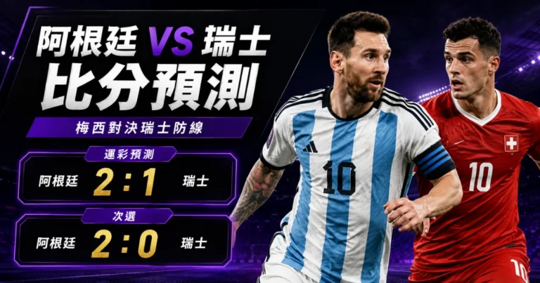 阿根廷瑞士預測比分2：1、2：0 梅西往中路收，右後衛能否補上寬度會影響進攻